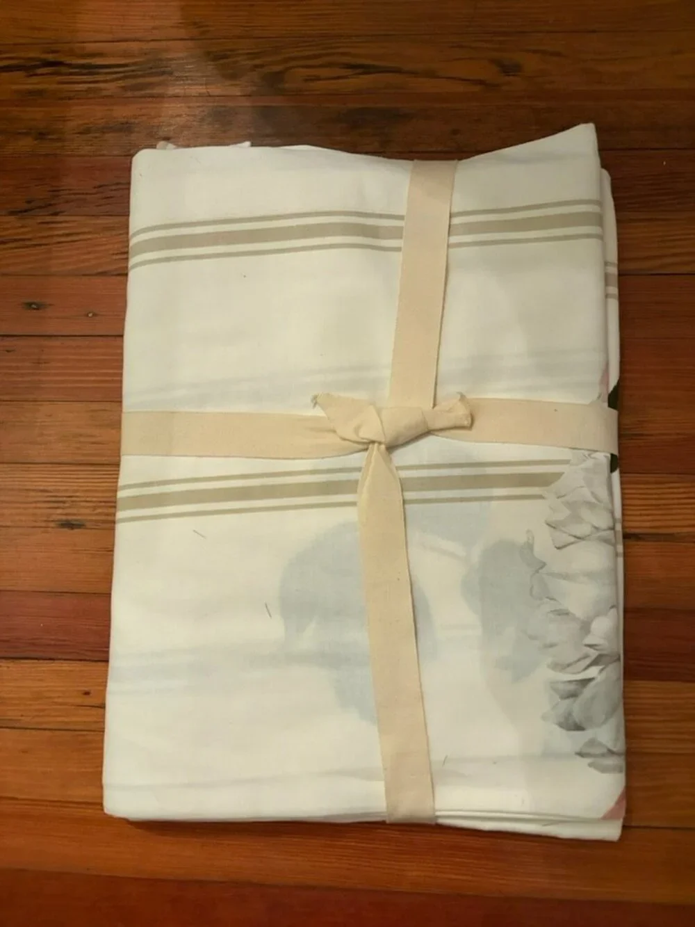 Vintage Williams Sonoma Botanical Peony Tablecloth